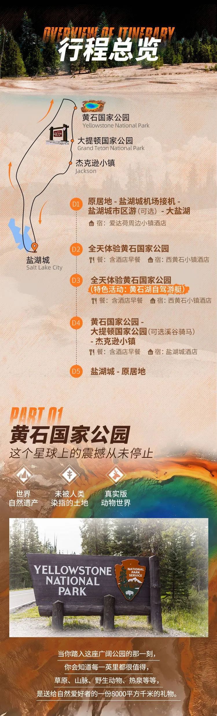 老炮儿甄选:黄石公园沉浸式野趣主题游 6人小团 精选最in玩法! 老炮儿甄选:黄石公园沉浸式野趣主题游 6人小团 精选最in玩法!